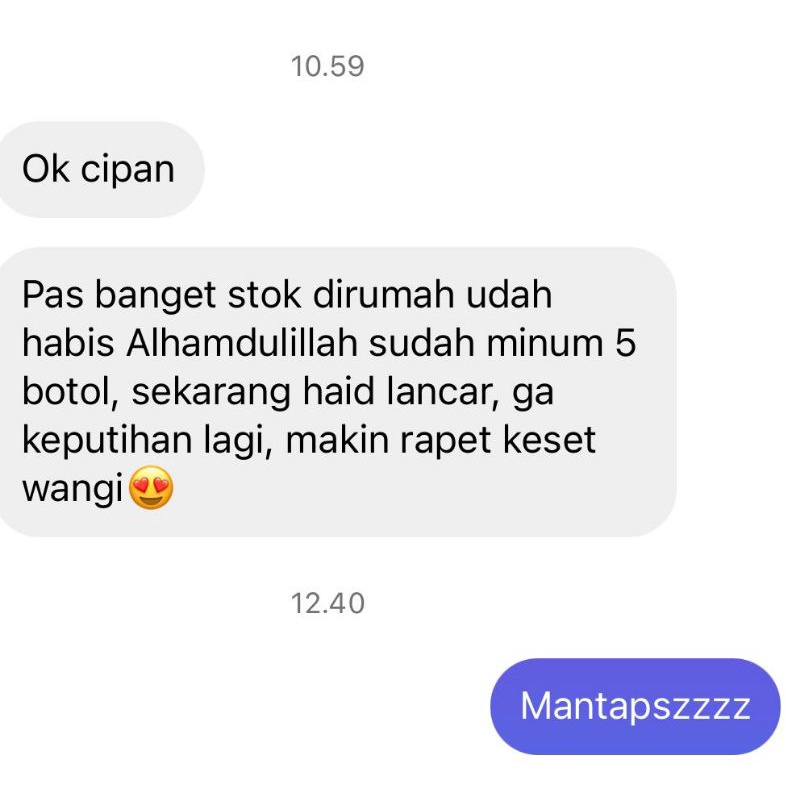 Rapet Wangi Cipan Lady 100% herbal BPOM