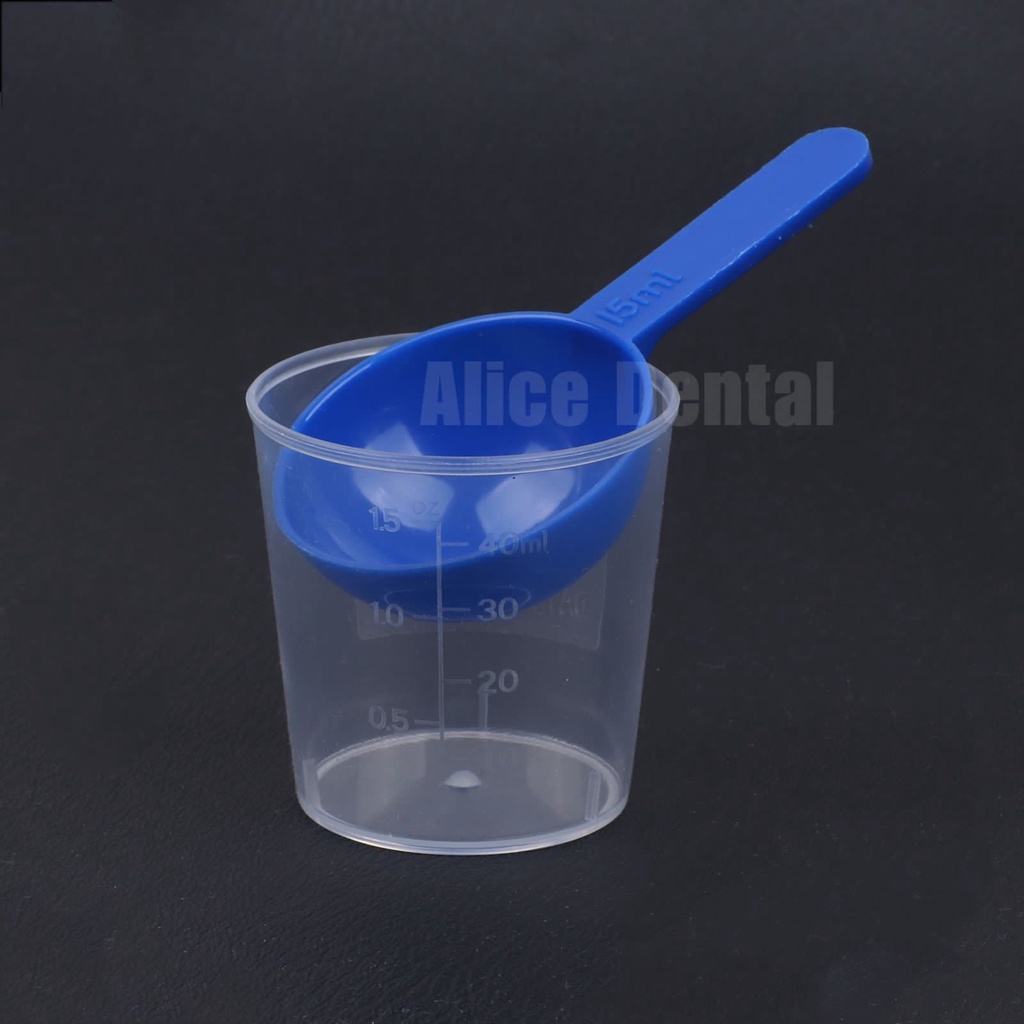 Sendok takar alginat gelas ukur alginate measuring cup takaran dental alginat