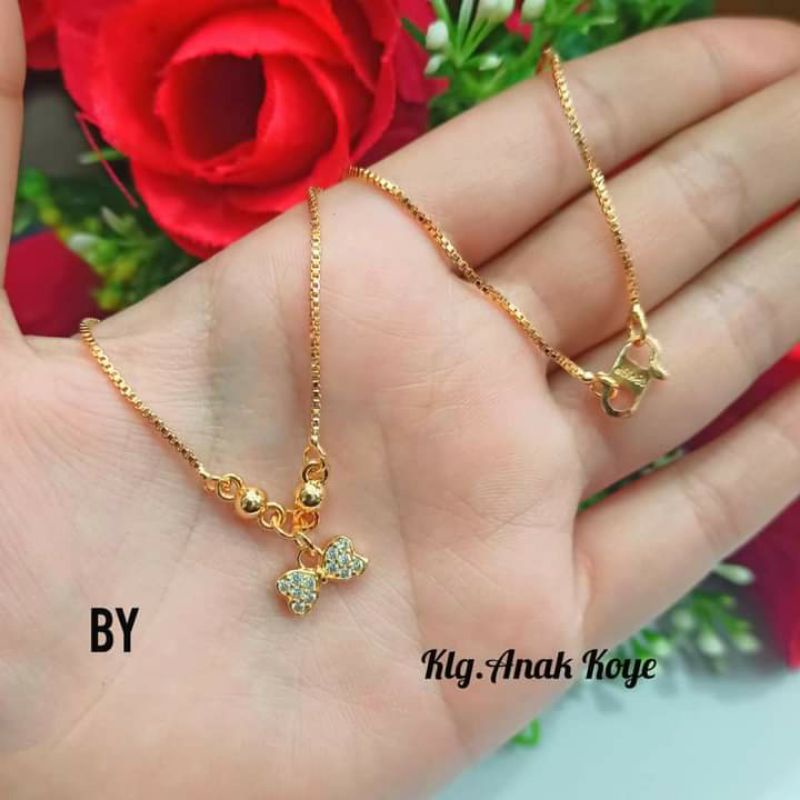 Kalung Anak Koye Mata Variasi motif perhiasan Anak Gold dan Silver (COD)