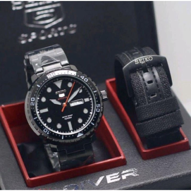 Bestseller Jam Tangan Seiko Rantai Free Tali Kanvas Box Original