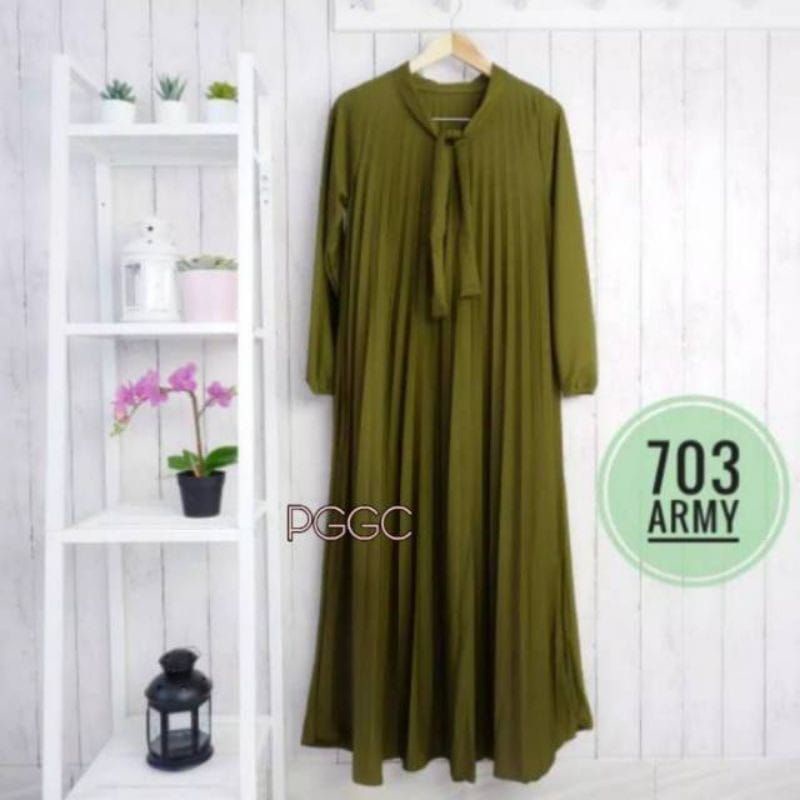 GAMIS PLISKET ANAK PEREMPUAN 3-10 TAHUN / BAJU MUSLIM ANAK ANAK / PAKAIAN MULSIM ANAK PEREMPUAN