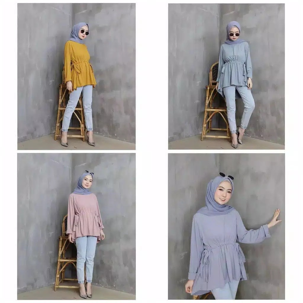 NATALIA BLOUSE/blouse wanita/tunik/cardigan wanita/baju atasan wanita/terbaru