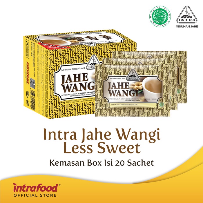 

Intra Jahe Wangi Less Sweet (Box) Isi 20 sachet (BERKUALITAS)