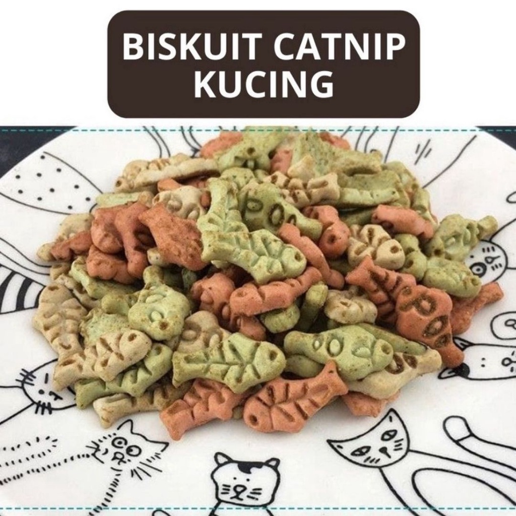 Biscuit Catnip Cat Kucing FEZONE