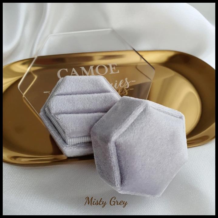 Camoe - Engagement Velvet Ring Box / Couple Ringbox / Wedding Ringbox