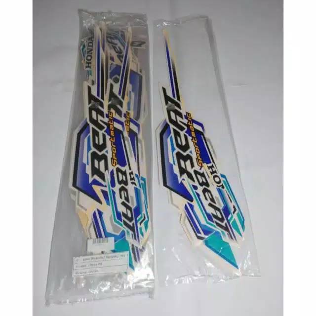 Striping honda Beat karbu 2008 putih