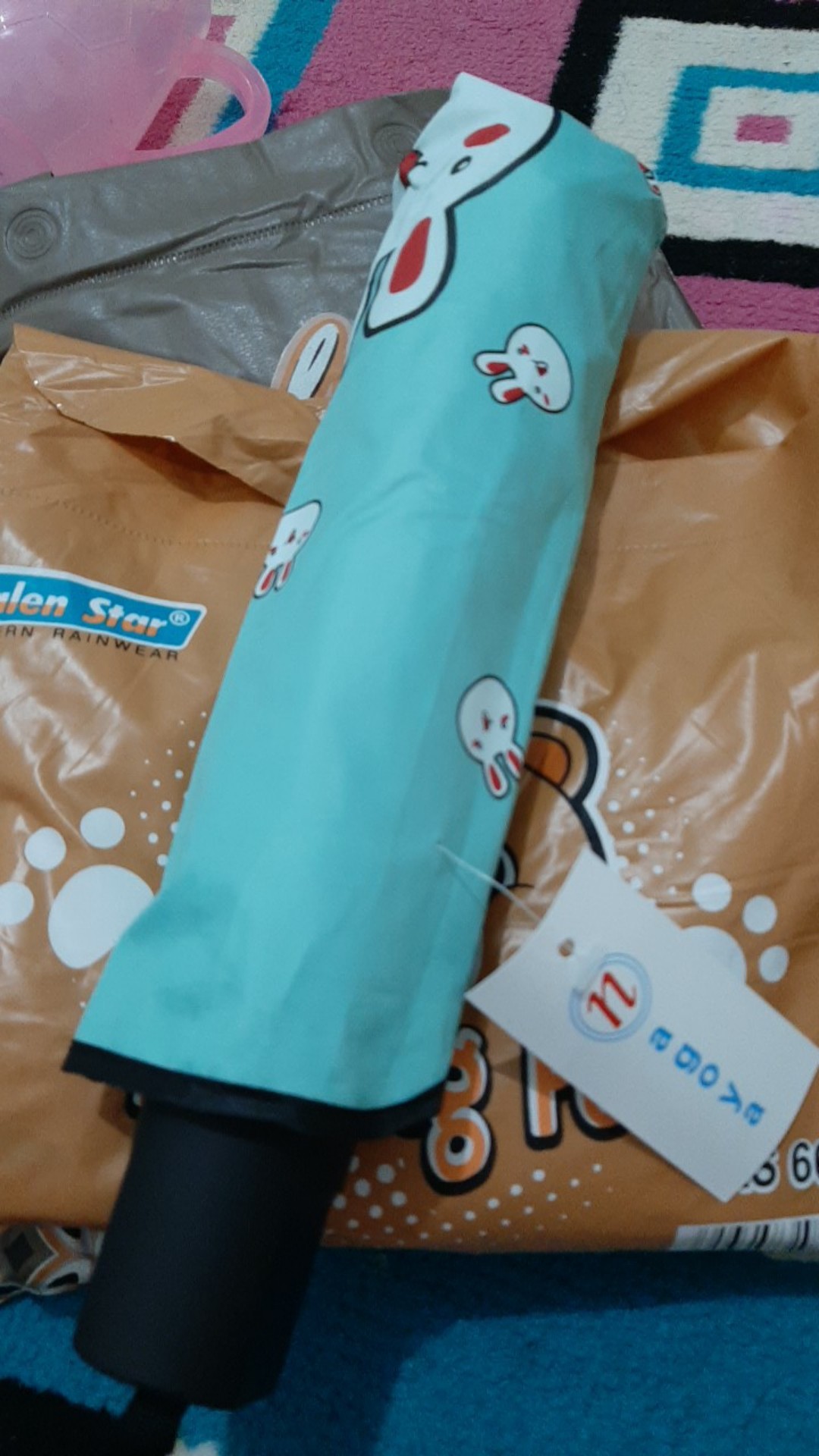 Payung Lipat 3 Motif Rabbit Lucu