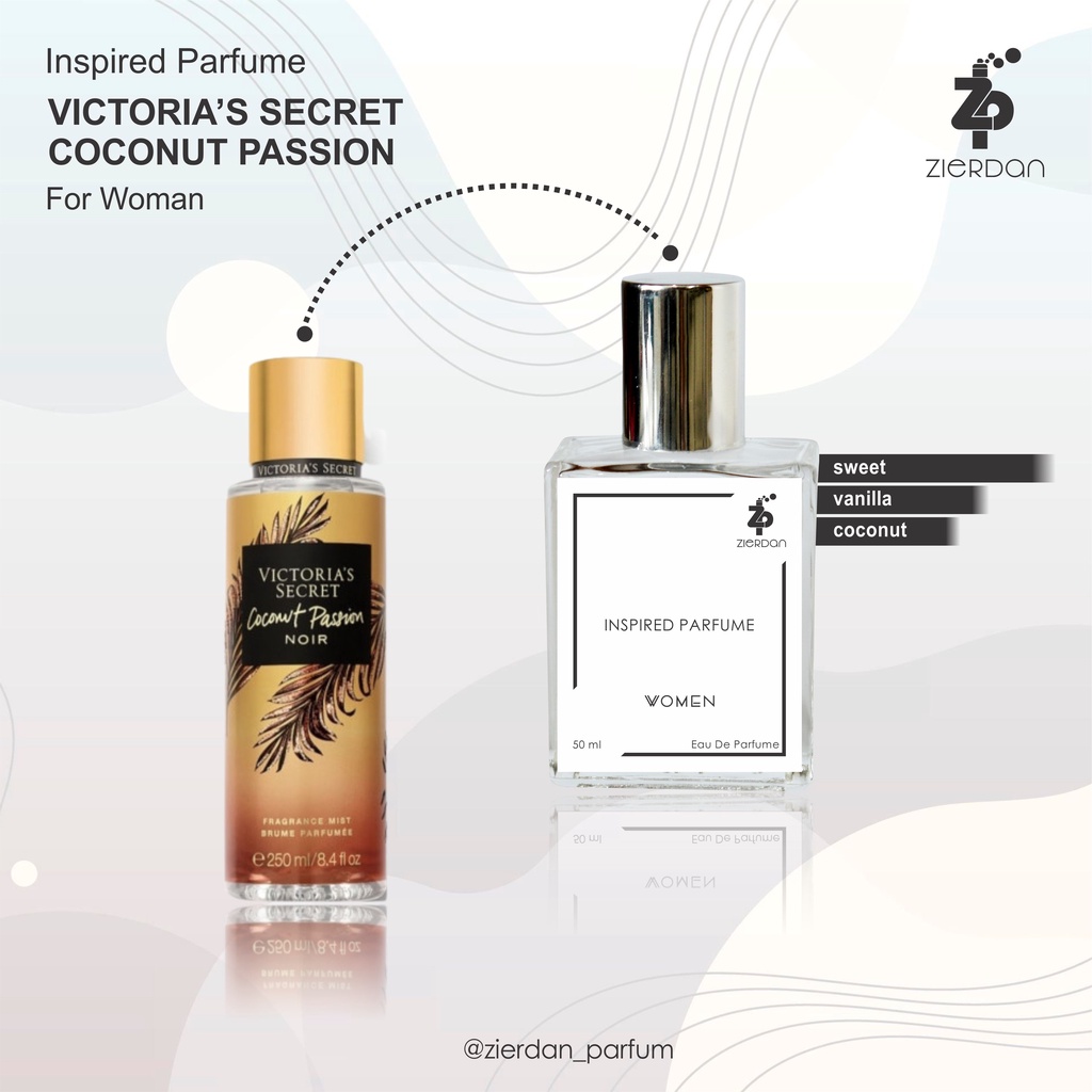 Zierdan Inspired Parfum Victoria's Secret Coconut Passion Parfume Farfum Minyak Wangi Wanita Cewek