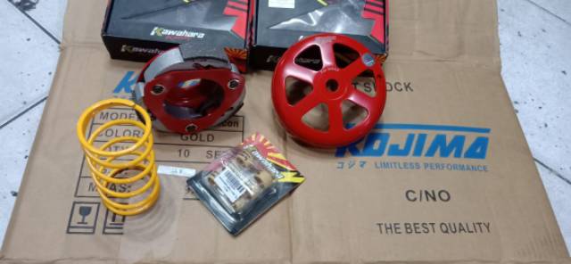 Kampas ganda nmax mangkok nmax per cvt nmax roller nmax satu set kawahara racing / mangkok kampas