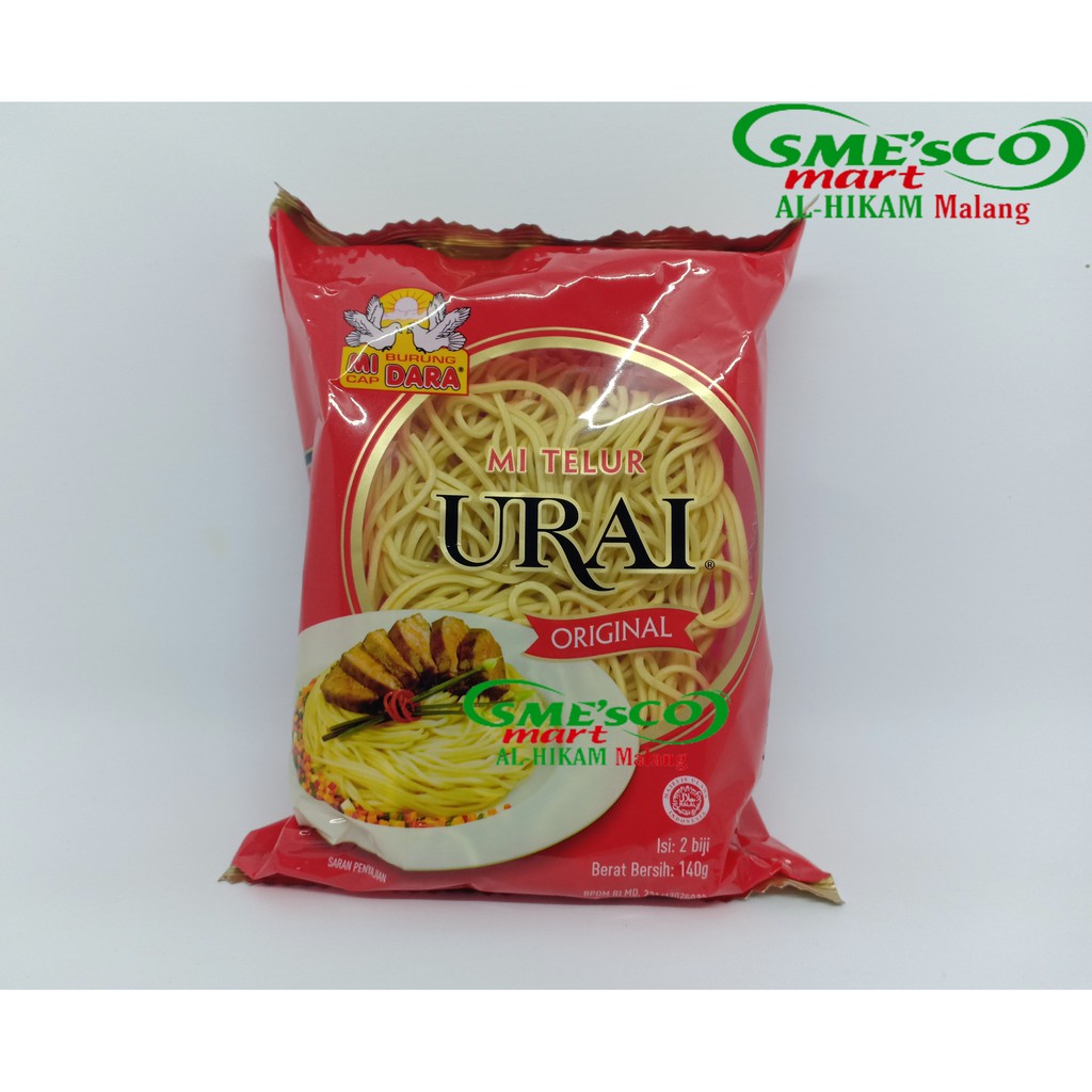 Cap Burung Dara Mi Telur Urai Original Mie Instan 140 G Shopee