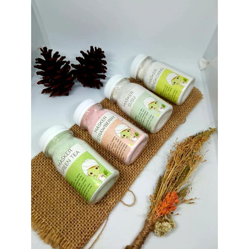 [BPOM] Masker Wajah 50 gram 50gr /Masker Organik Bubuk Alami Lulur Murah Mugwort Lea Peel Medis bpom