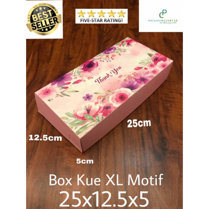

Box Kue Motif Uk XL 25x12.5x5 cm Harap Pemesanan Kelipatan 20 pcs !!