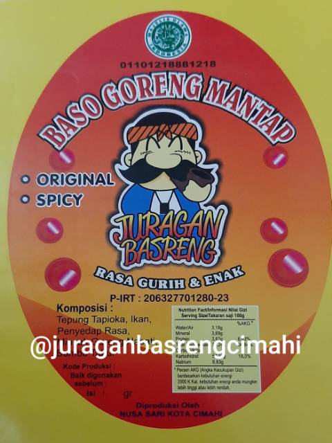 keripik basreng 125gr all varian