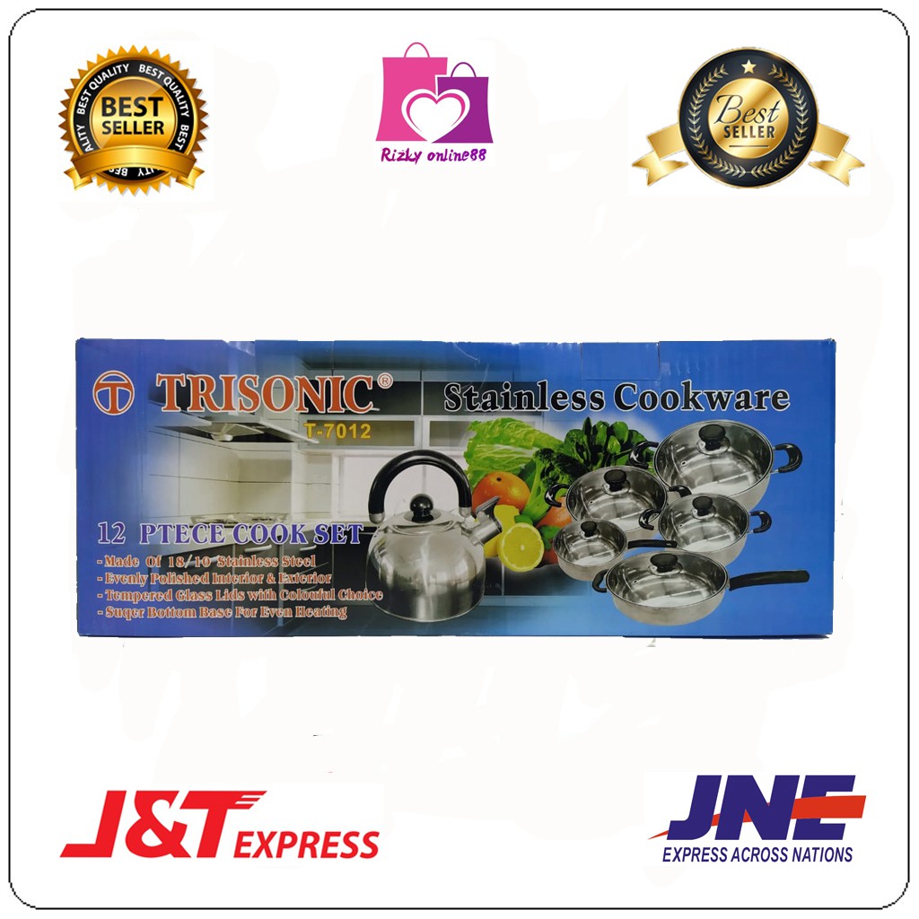 Rizkyonline88 panci set stainless cookware