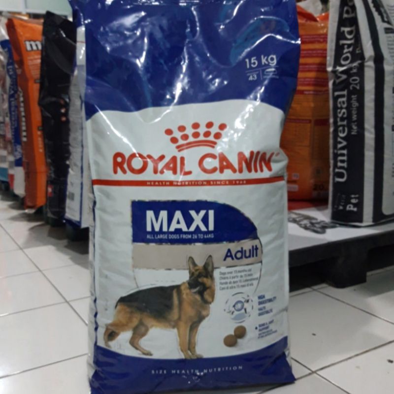Grab Gojek Royal Canin Maxi Adult 15kg Makanan Anjing Ras Maxi Dewasa
