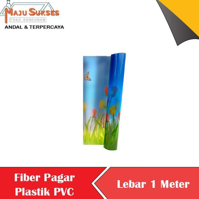 Fiber Pagar Plastik Pvc Fiber Plat Penutup Pagar Motif Bambu Tms