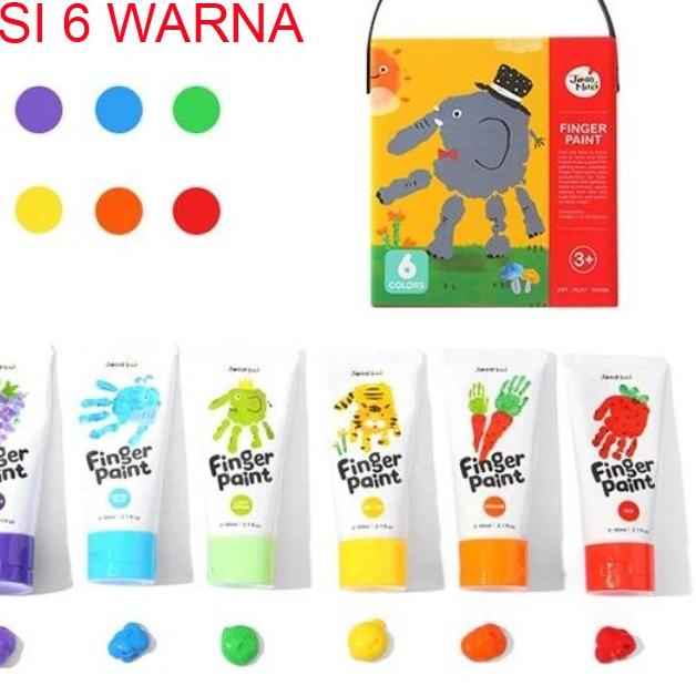 

*Grosir*pqd-81 Joan Miro FInger Paint Kado Anak Cat Air Set Colors Washable Paint ..