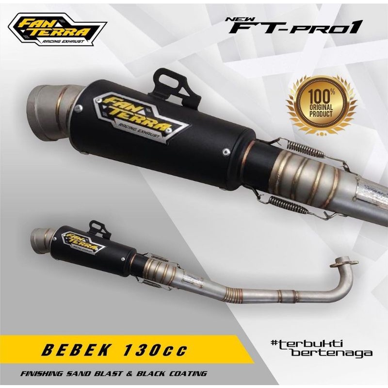 Knalpot Bebek 130cc Jupiter Kharisma FT-PRO1 Fanterra Racing