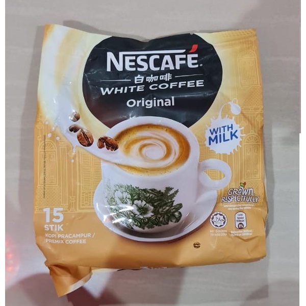 

Nescafe White Coffee Original With Milk Malaysia ( 15 x 36g )