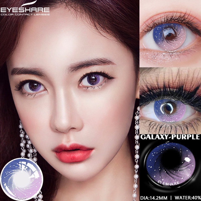 Softlens Murah Lensa Kontak Warna Lensa Mata Normal Soplen Mata Soflens Grey Abu Soflen korea SoftlensX2