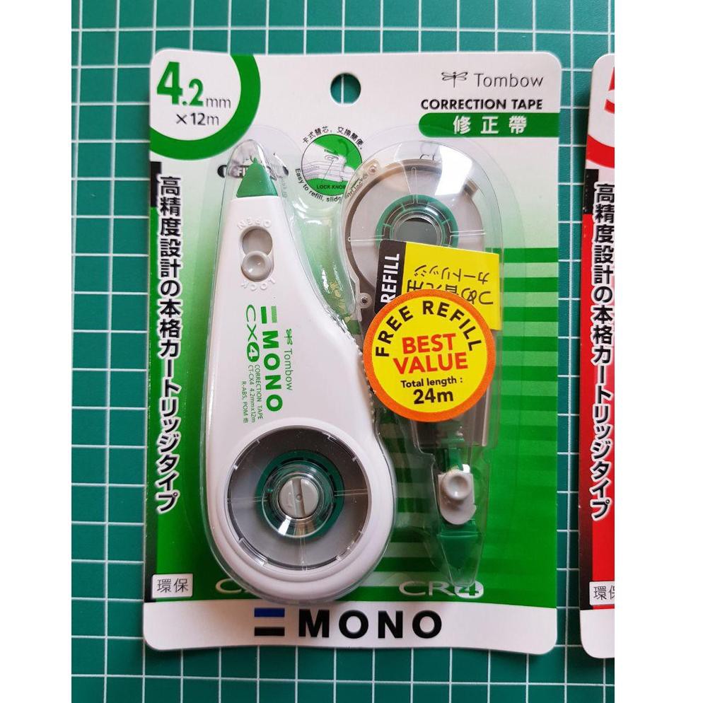 

Prod4k B4ru TOMBOW MONO CORRECTION TAPE + FREE REFILL seri CXCR-HNS (CT-CX4CR4 HNS sd CT-CX6CR6 HNS)