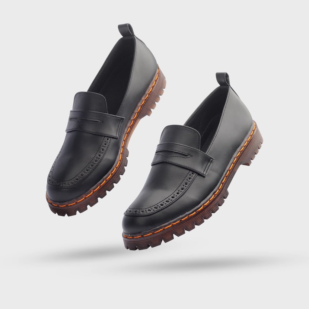 Sepatu Formal Casual Pria Navara Debonaire - 016 Black