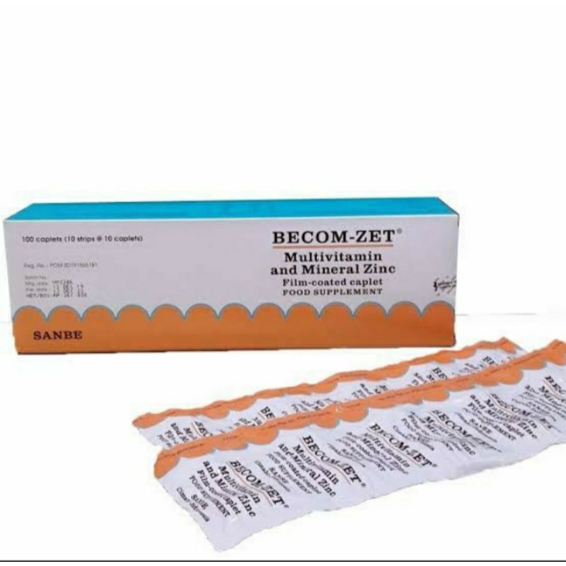 Becom zet becomzet vitamin dan zinc 10tablet/strip