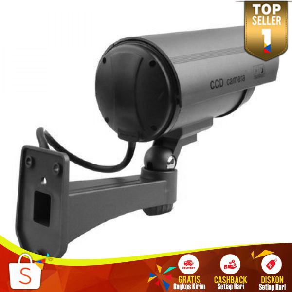 Kamera CCTV Dummy IR LED Mudah Dipasang Ditenagai Baterai AA Multifungsi Alat Pengecoh Maling