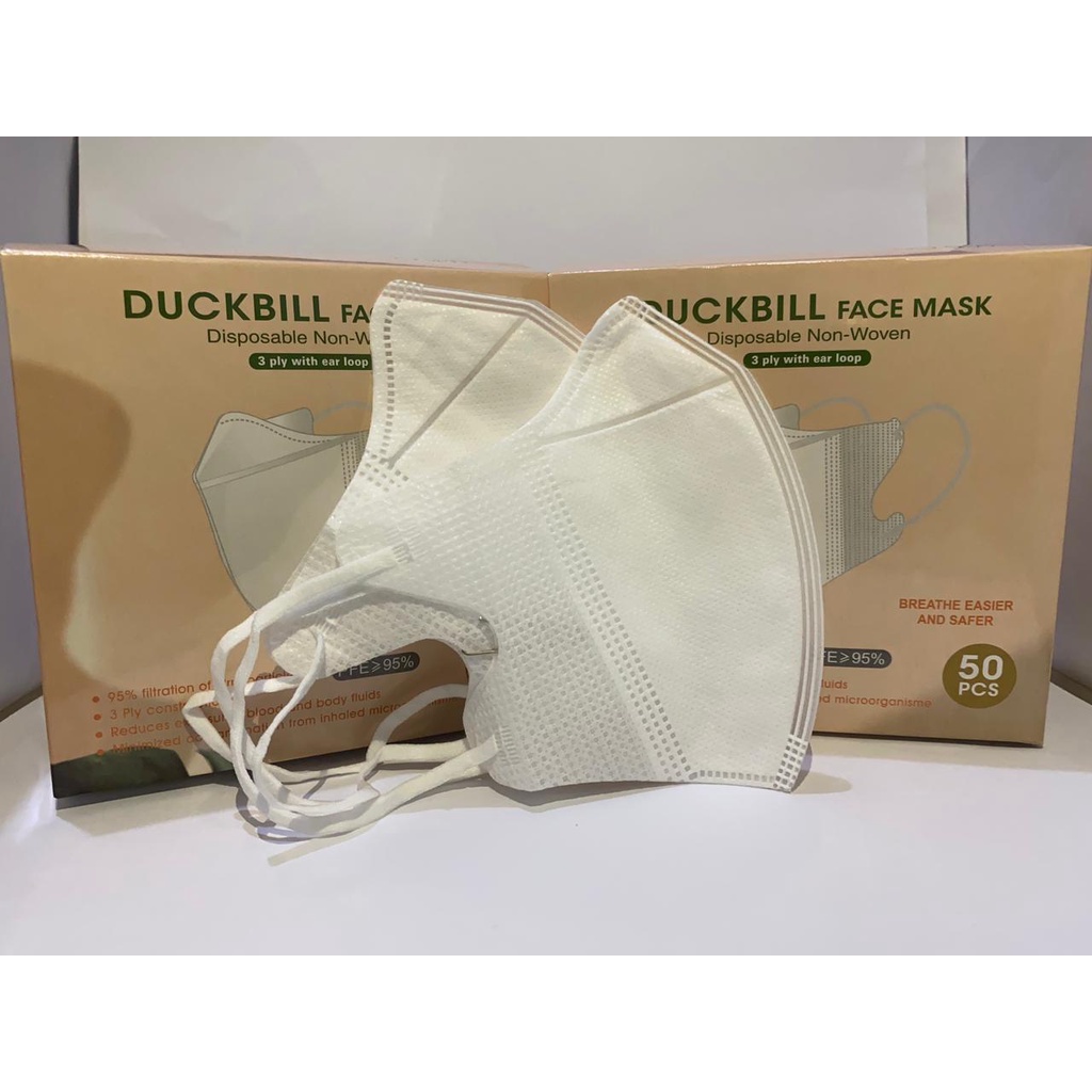 Masker Duckbill 3 Ply Mirip Sensi Isi 50 Pcs