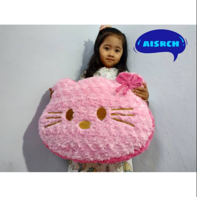 bantal kepala hello kitty bantal hello kitty Boneka kepala karakter hello kitty bantal shofa