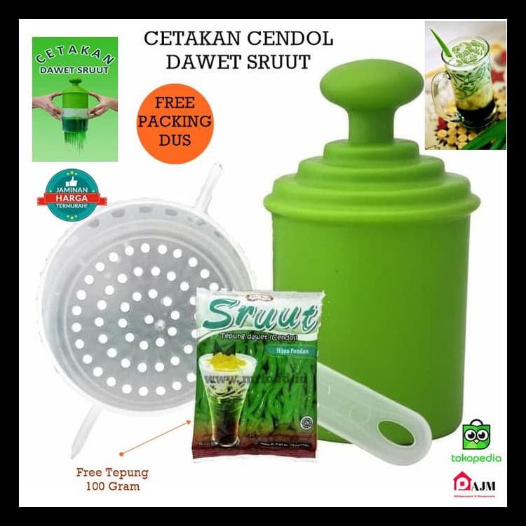 Cetakan Cendol Sruut/Dawet Free Tepung Cendol Sruut