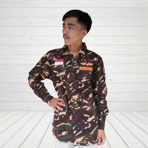 Free Nama Eksklusif Banser Jaket Trucker Army Jaket Semi Parka Semi Kemeja Terbaru Full Atibut Loreng Nasional