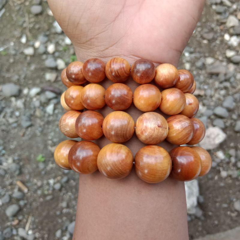 Gelang Kayu Agatis Asli Kayu Langka Nusantara, Gelang Kayu Raja ORIGINAL!!