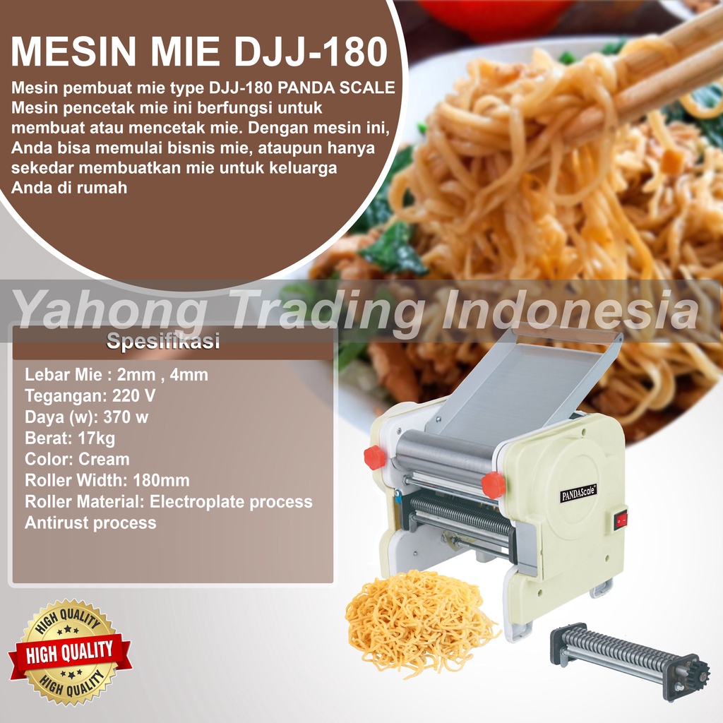 Mesin Penggiling Gilingan Mie Noodle Maker DJJ-180