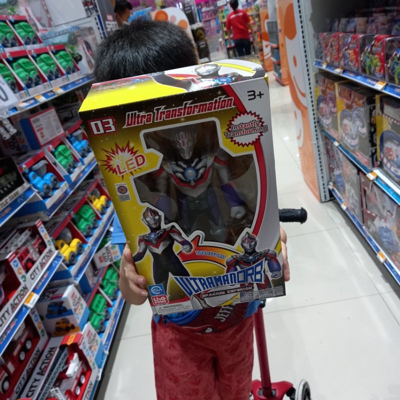 ULTRAMAN TRANSFORM LAMPU LED ORI ORB TIGA DARK ZAGI BERUBAH BENTUK GARANSI TERMURAH Mainan Figure