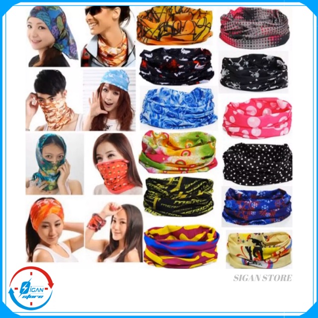 Masker Kain Bandana Multifungsi MOTIF