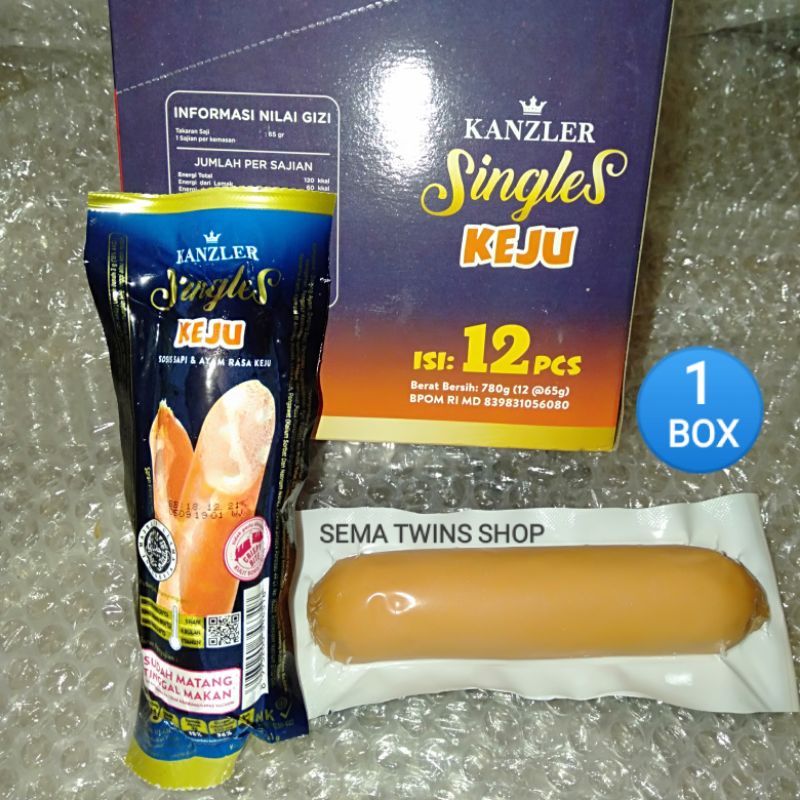 

1 BOX Sosis Kanzler Singles KEJU 65gr / 12 Pcs