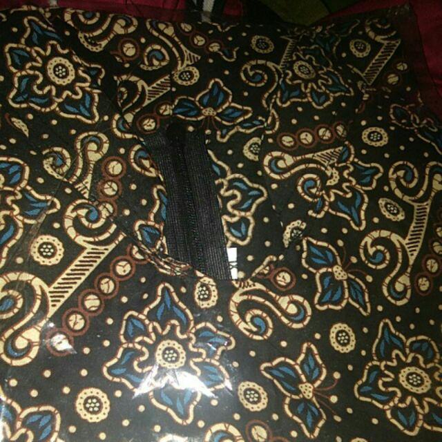 Tunik Batik Wanita Zipper Depan Kualitas Premium M L Xl Xxl 3l