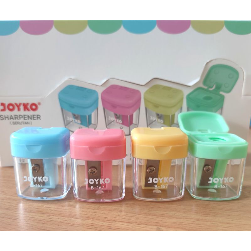 

Rautan Joyko B-167 Sharpener Pastel 1 Lubang