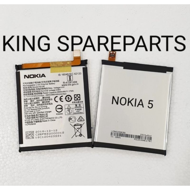 BATERAI BATRE BATTERY BATERE NOKIA 5 HE321 HE336 ORIGINAL