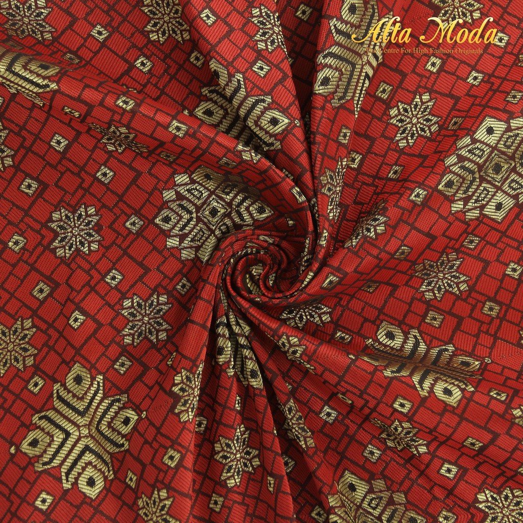 

Alta Moda Songket Motif Palembang Snow Pattern Merah (1M)
