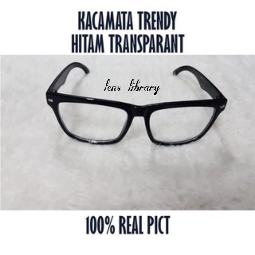 Kacamata fashion / kacamata gaya model simple/ kacamata wanita pria anti uv / kacamata lensa bening