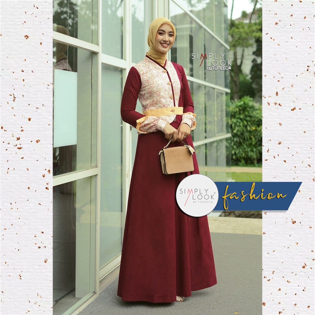 Gamis Remaja / Gamis Casual / Gamis Lebaran Simply Look Rosehip SL-0122004