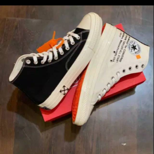 SNEAKERS CONVERSE 70'S OFF WHITE  OUTSOLE ORANGE