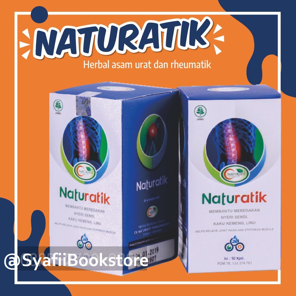 

Naturatik Obat Herbal untuk Mengatasi Asam Urat Rheumatik Pengapuran Tulang Nyeri & Radang Sendi