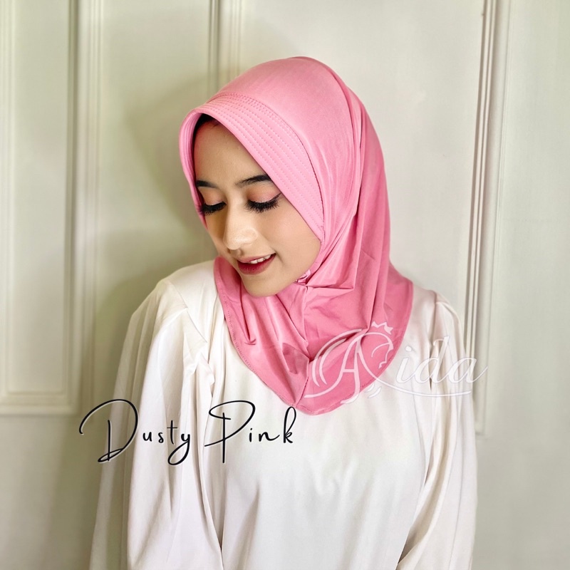 Hijab Sport Volly Premium-Dusty pink