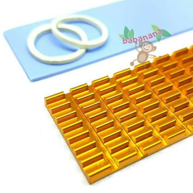 M.2 SSD Heatsink Solid State Hard Disk Cooler Heat Thermal Gold