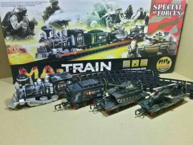 Mainan Kereta Api Asap/MA TRAIN MILITARY