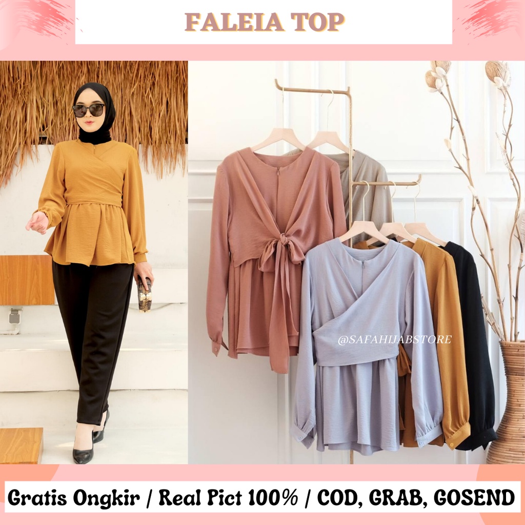 FALEIA TOP / ATASAN / BLOUSE / BUSUI / ATASAN KERJA