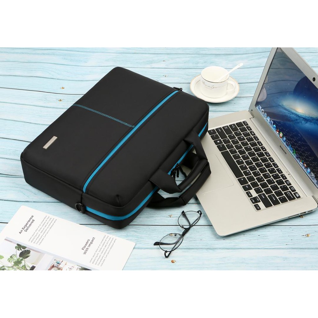 BRINCH Messenger Big Capacity Selempang Jinjing Tas Laptop Bag Waterproof anti air 13 14 15 15.6 inch